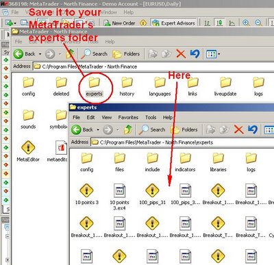 Saving Metatrader 4 Expert Advisor
