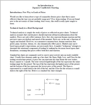 An Introduction to Japanese Candlestick Charting