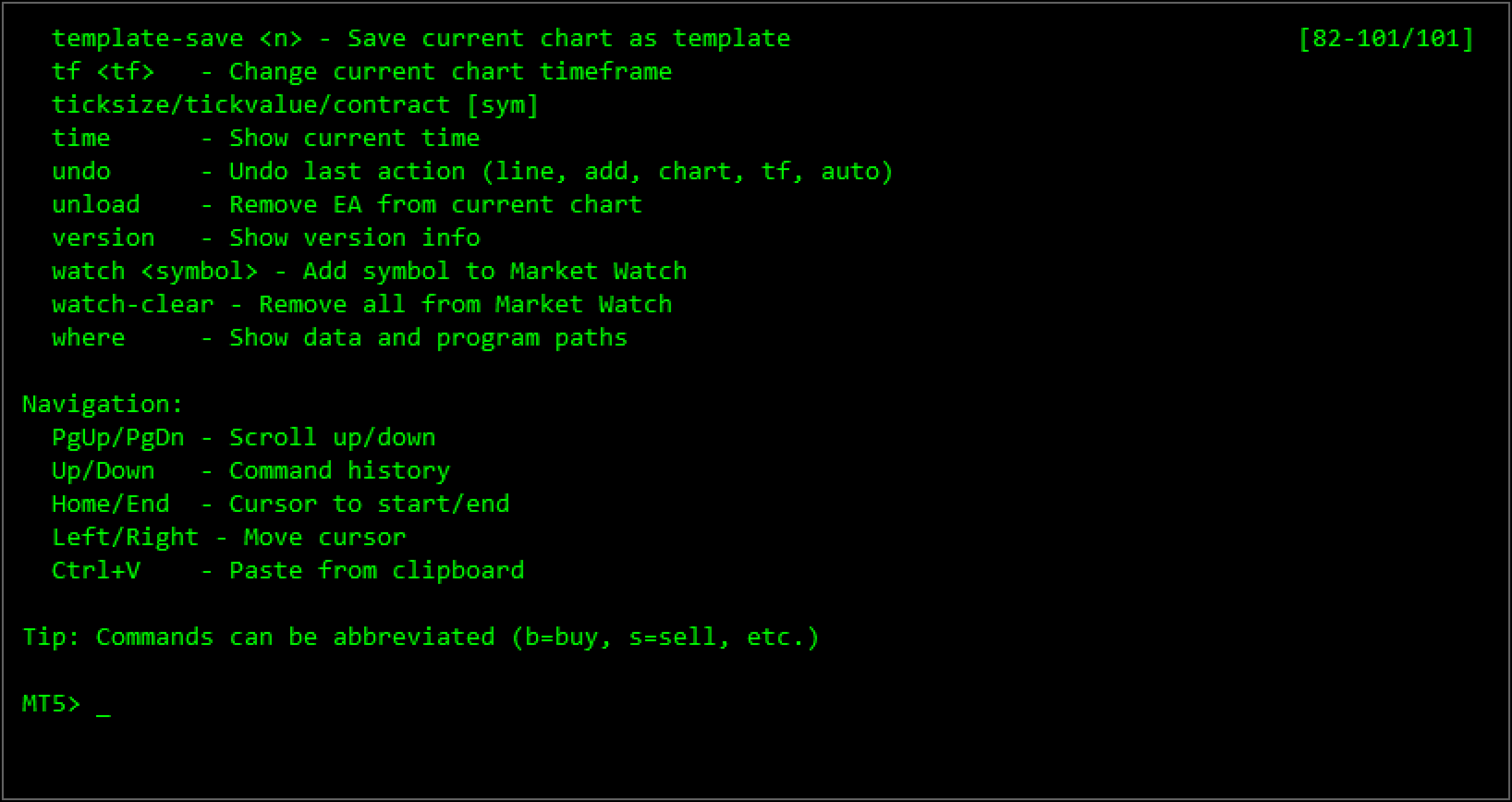 Mt5 Command Line MT5 Console (Command Line Console for MetaTrader 5)