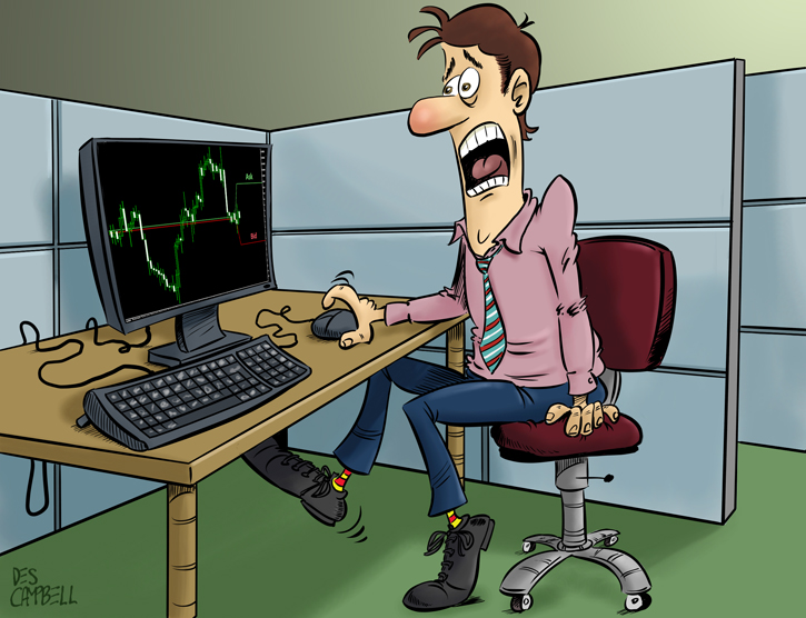 A Forex trader is horrified by the widened Bid/Ask spread