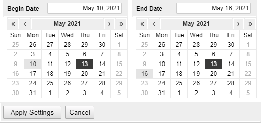 Calendario de Dukascopy - Navegación por el tiempo