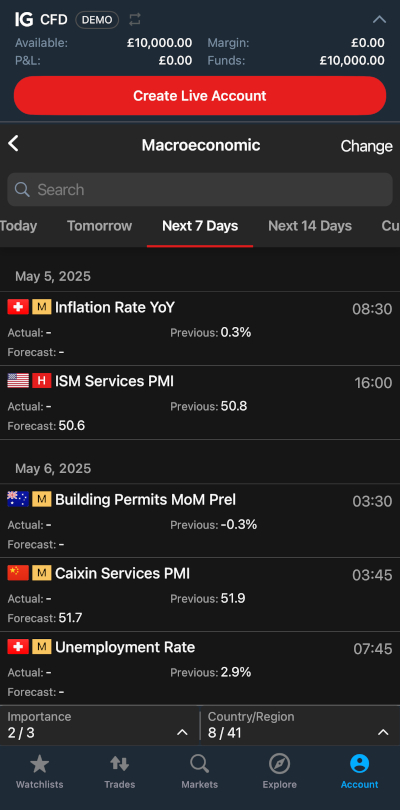 IG Calendar App