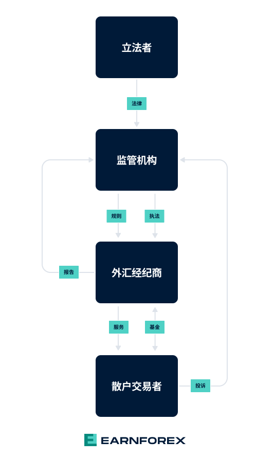 外汇监管机构 - 基本运作流程图