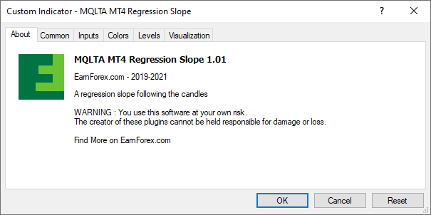 Linear Regression Slope Indicator for MT4/MT5