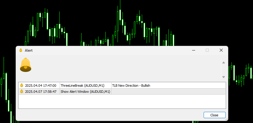Show Alert Window (MT4 / MT5) image