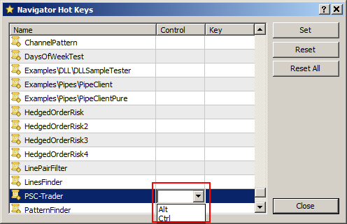 Selecting a Control Key for a Hotkey