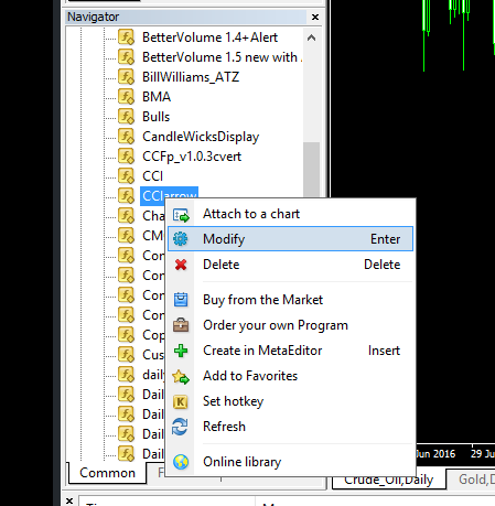 Modify an Indicator in MetaTrader